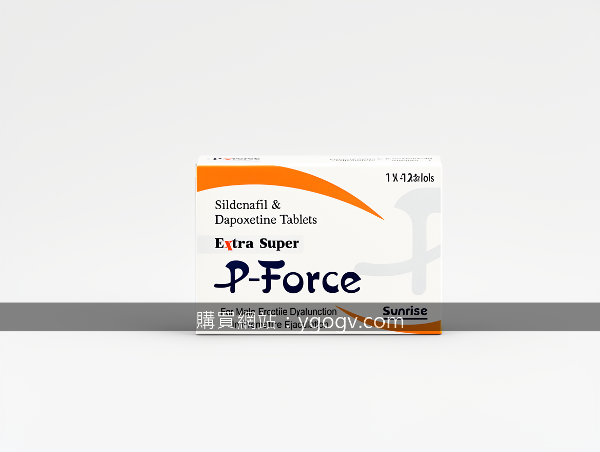 Minimalist product photography. Photograph the P-Force Extra Super Sildenafil & 