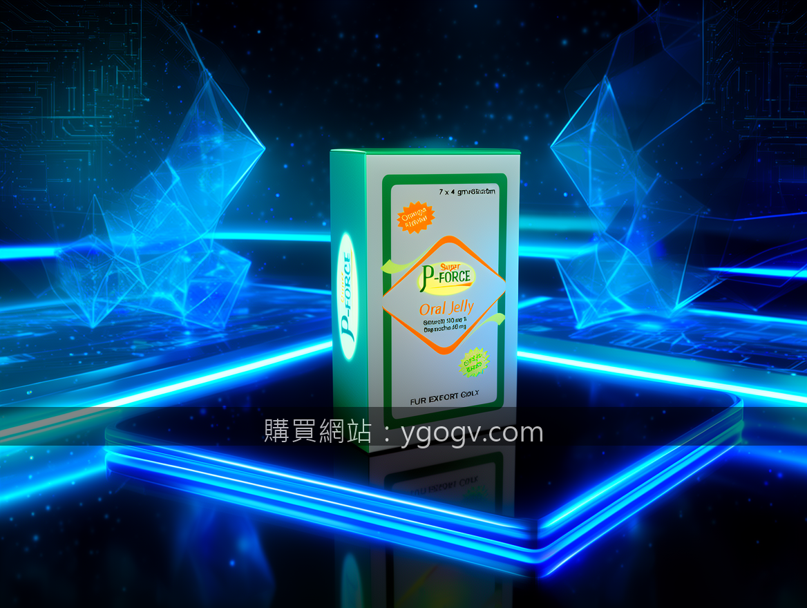 FUTURISTIC TECH with neon LED lights. Place the Super P-FORCE Oral Jelly 7 x 4 g